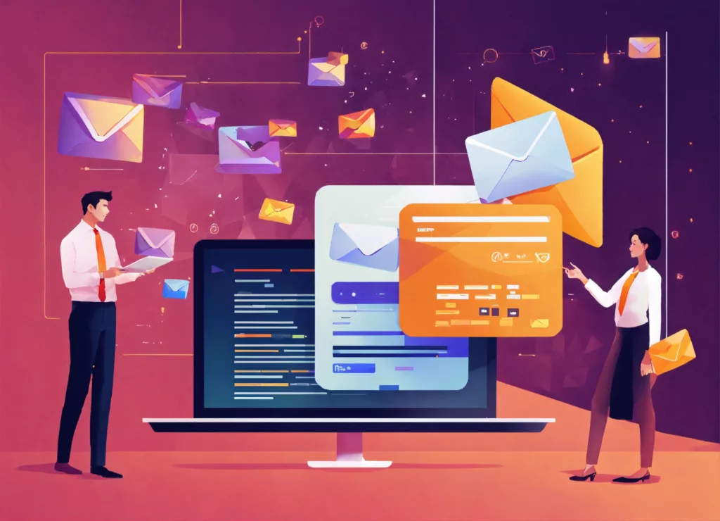 Illustration professionnelle sur l’email marketing, la segmentation et la délivrabilité